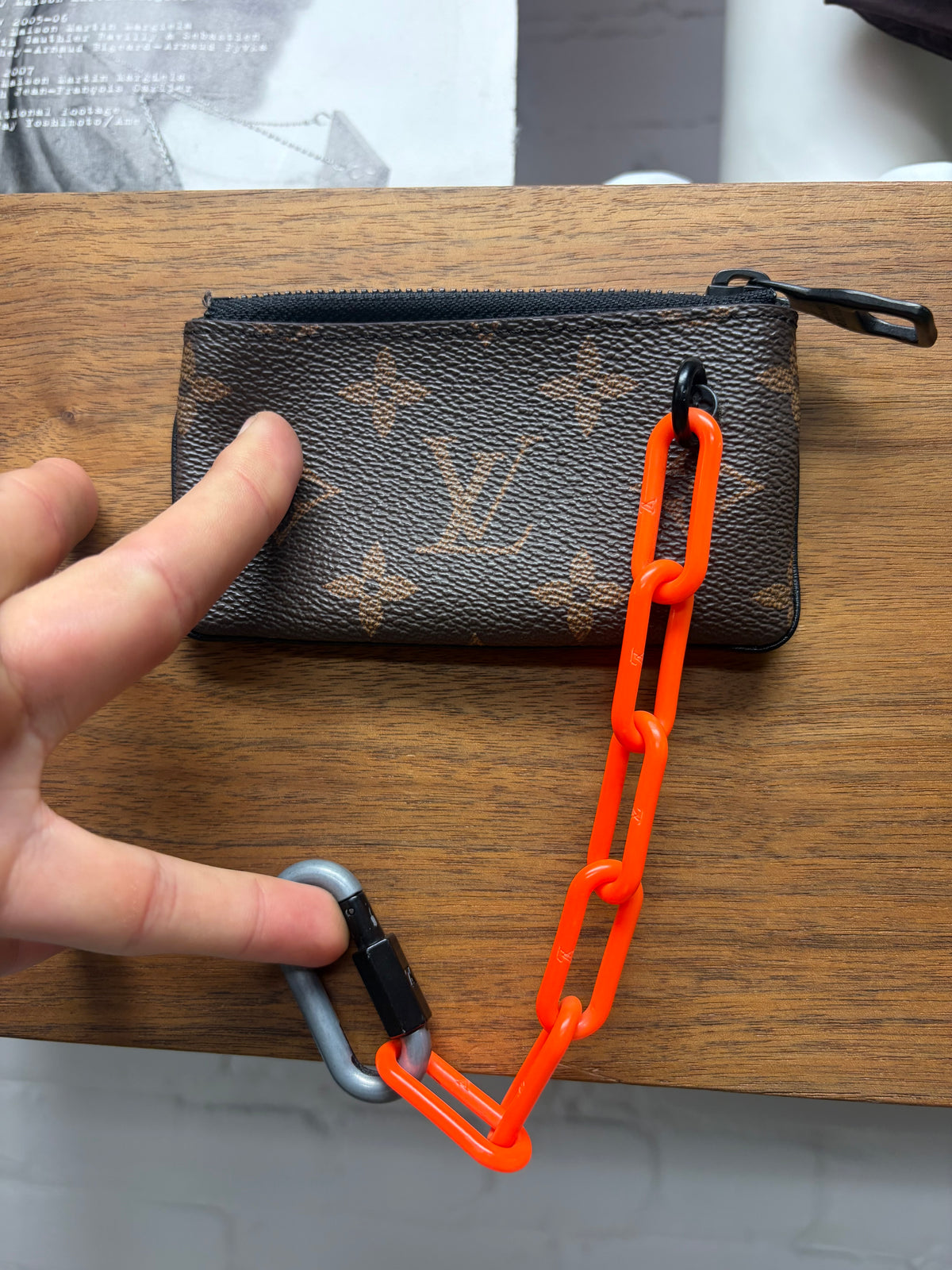 SS2019 Louis Vuitton by Virgil Abloh Monogram Leather ‘Solar Ray Clés’ Key Pouch