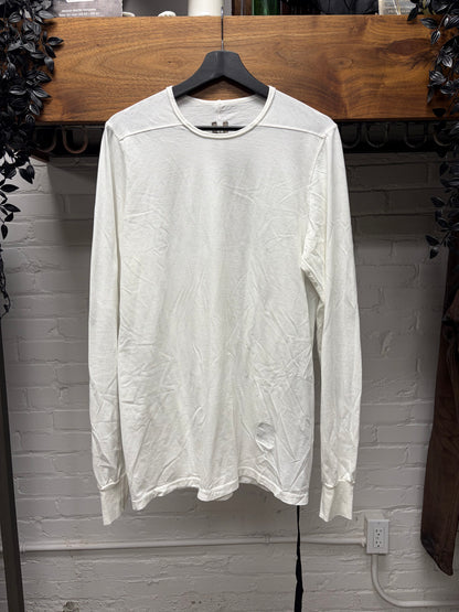 Rick Owens DRKSHDW Milk Cotton ‘Level’ Long Sleeve T-Shirt
