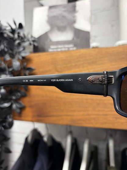 Chrome Hearts ‘Yer Bjorn Again’ Floral Cross Black/.925 Silver Sunglasses
