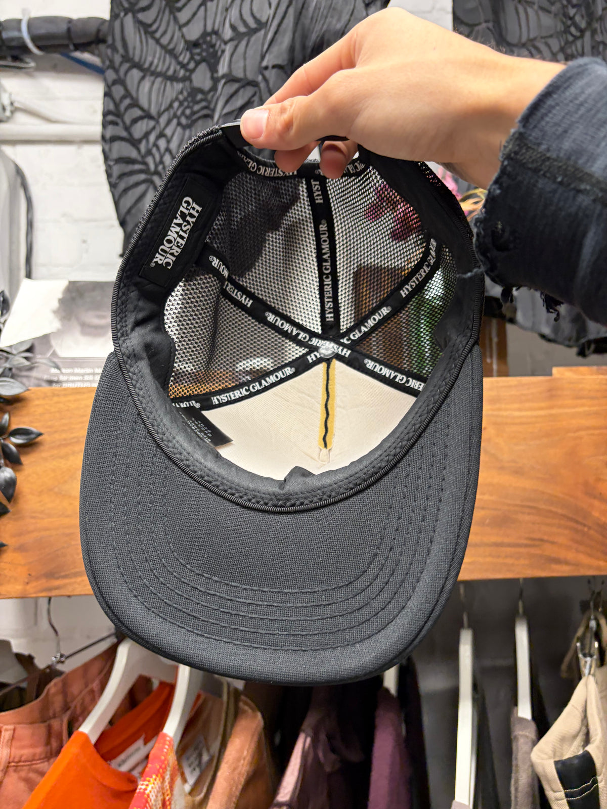 Hysteric Glamour ‘H-Girl’ Black/Yellow Trucker Hat