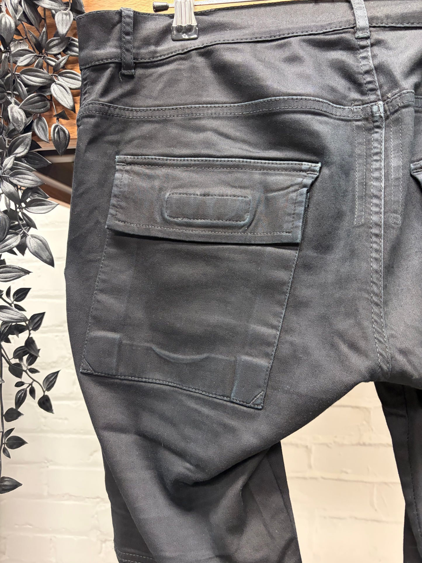 AW2014 Rick Owens ‘Memphis Patch’ Black Inside Skinny Jeans