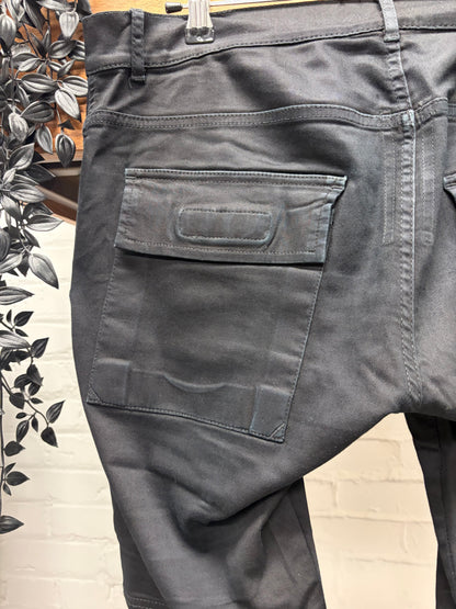 AW2014 Rick Owens ‘Memphis Patch’ Black Inside Skinny Jeans