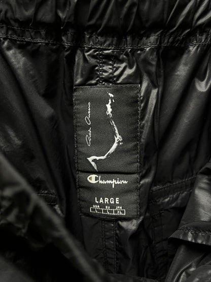 Rick Owens x Champion Black Drawstring Shorts