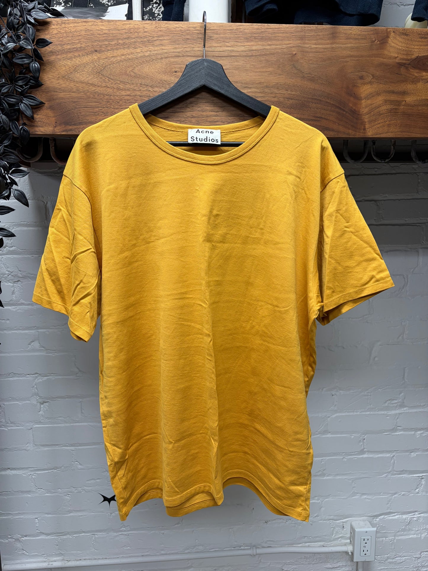Acne Studios Yellow Organic Cotton T-Shirt