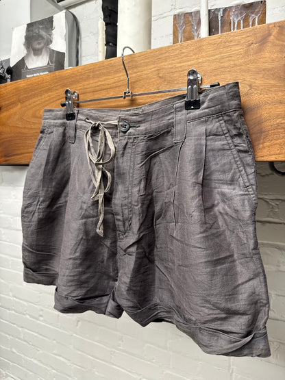 Mihara Yasuhiro ‘Dust Brown’ Light Cotton Blend Drawstring Shorts