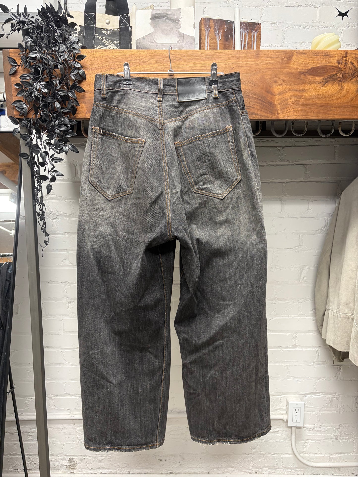 Acne Studios ‘Super Baggy’ Paint Splattered Grey Denim