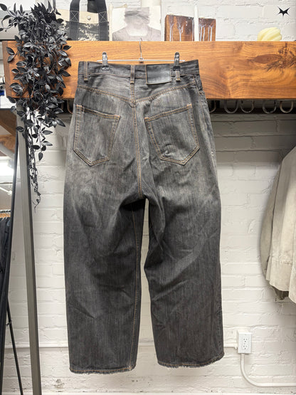 Acne Studios ‘Super Baggy’ Paint Splattered Grey Denim