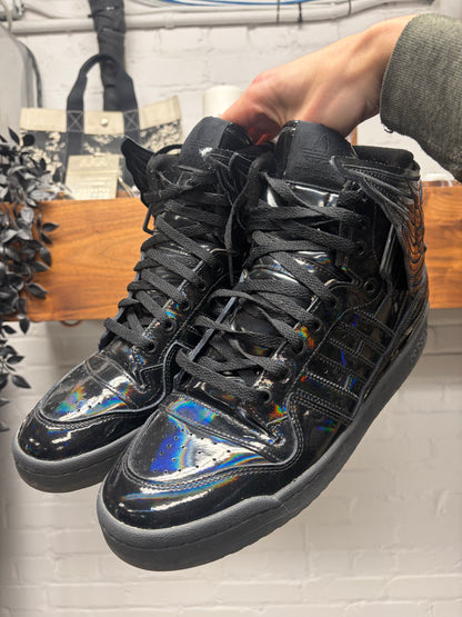Jeremy Scott x Adidas ‘Wings 4.0’ Black Opal Forum High Top Sneakers
