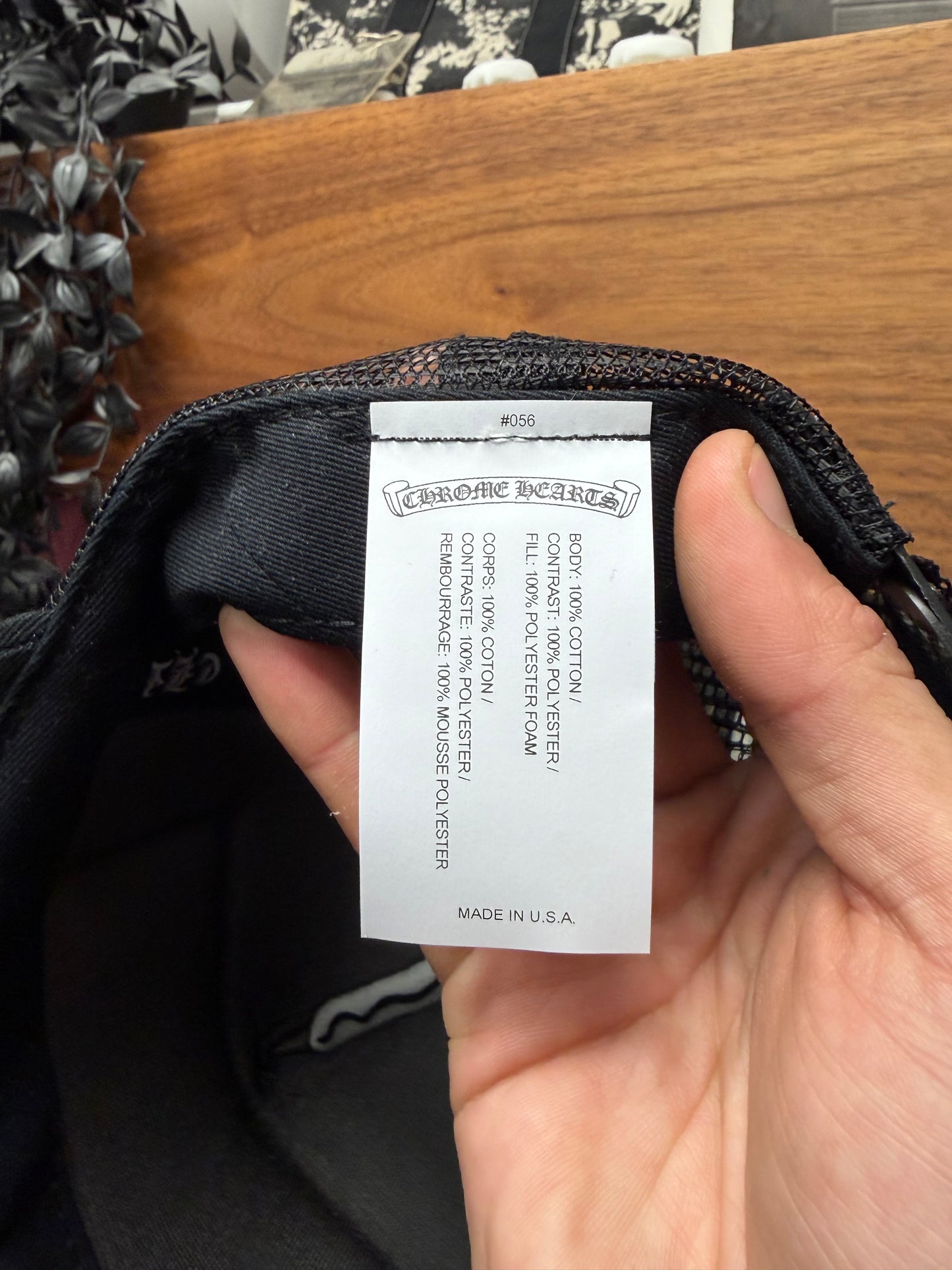 Chrome Hearts ‘Malibu’ Store Exclusive CH Patch Logo Black Trucker Hat