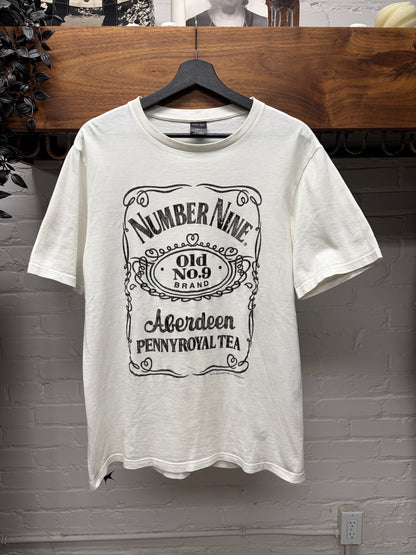 2003 Number (N)ine x ‘Jack Daniels’ White Graphic T-Shirt