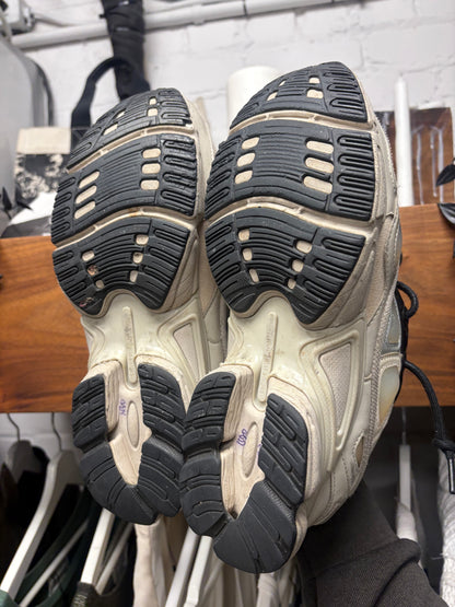 Raf Simons x Adidas Ozweegos V3 Cream White Low Top Sneakers