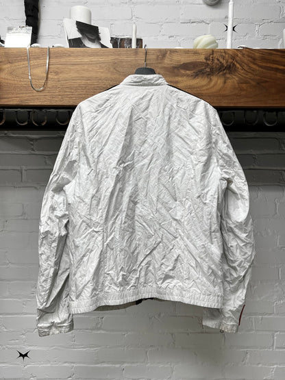 2000s Prada Sport Cafe Racer Moto Jacket with Leather Trim
