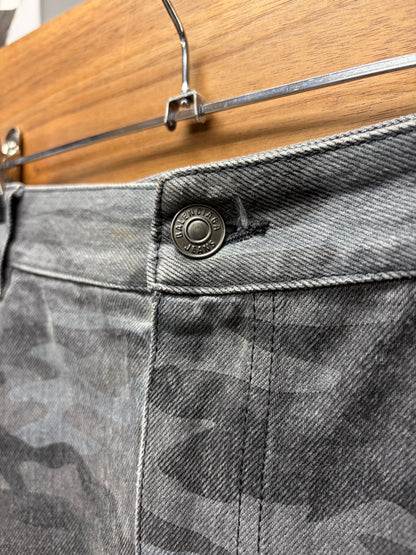 SS2021 Balenciaga Camo Heavyweight Denim Shorts