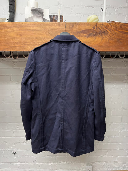 Comme Des Garçons Shirt Navy Blue Cotton Blazer