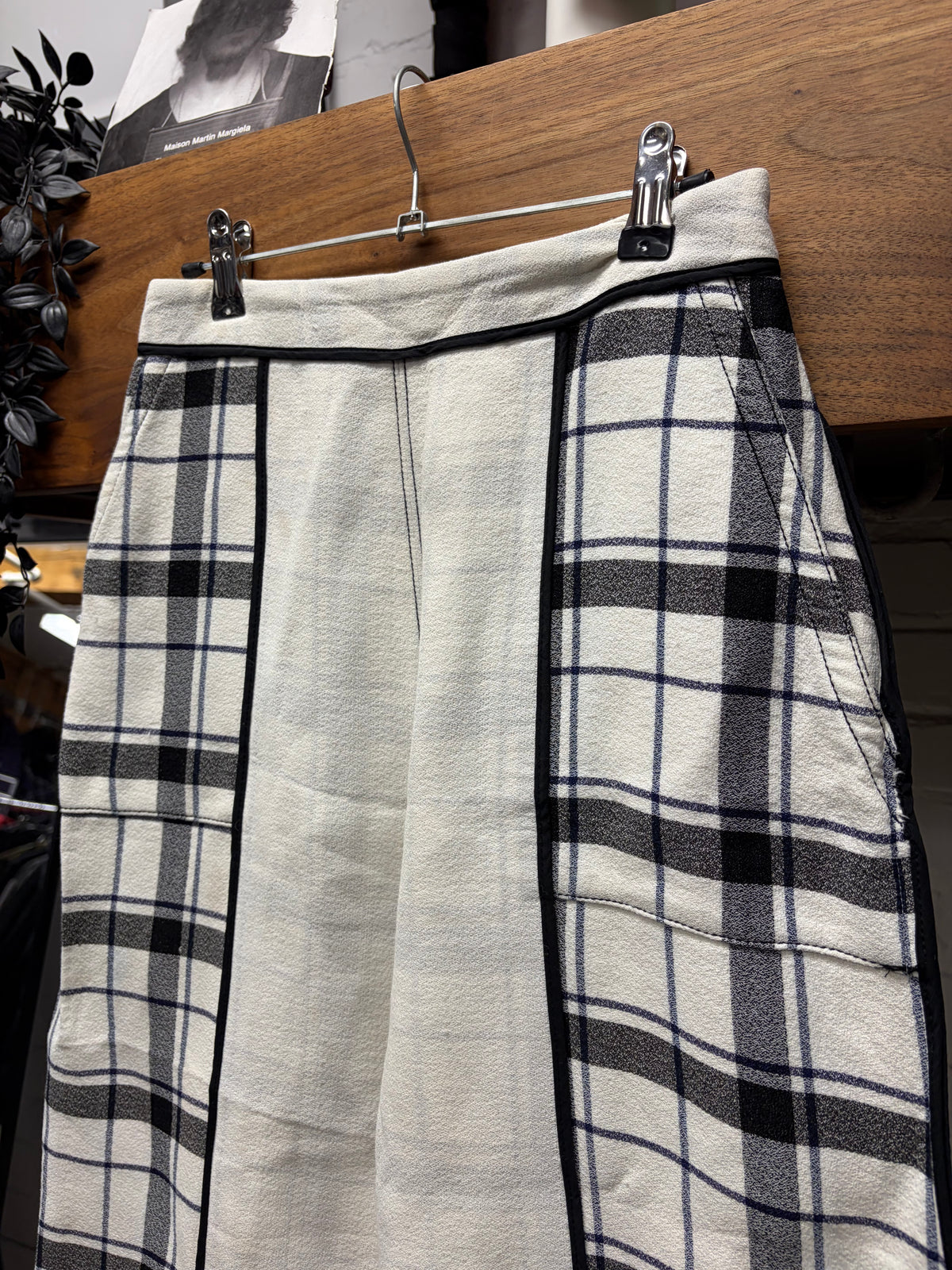 SS2016 Acne Studios ‘Odette Frosted’ Plaid 3/4 Length Sweatpants