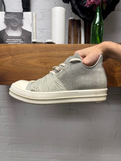 Rick Owens ‘Hustler’ Ramones Dinge Grey Low Top Sneakers