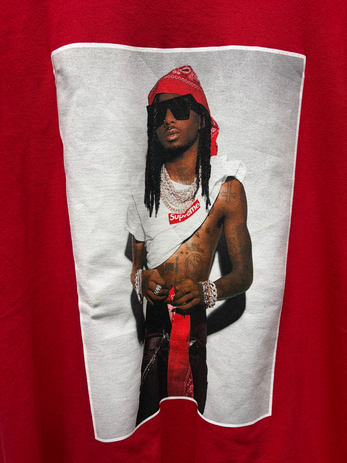 AW2025 Supreme ‘Playboy Carti’ Red Photo T-Shirt