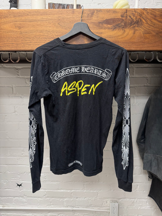 Chrome Hearts ‘Aspen’ Matty Boy Floral Logo Long Sleeve Shirt