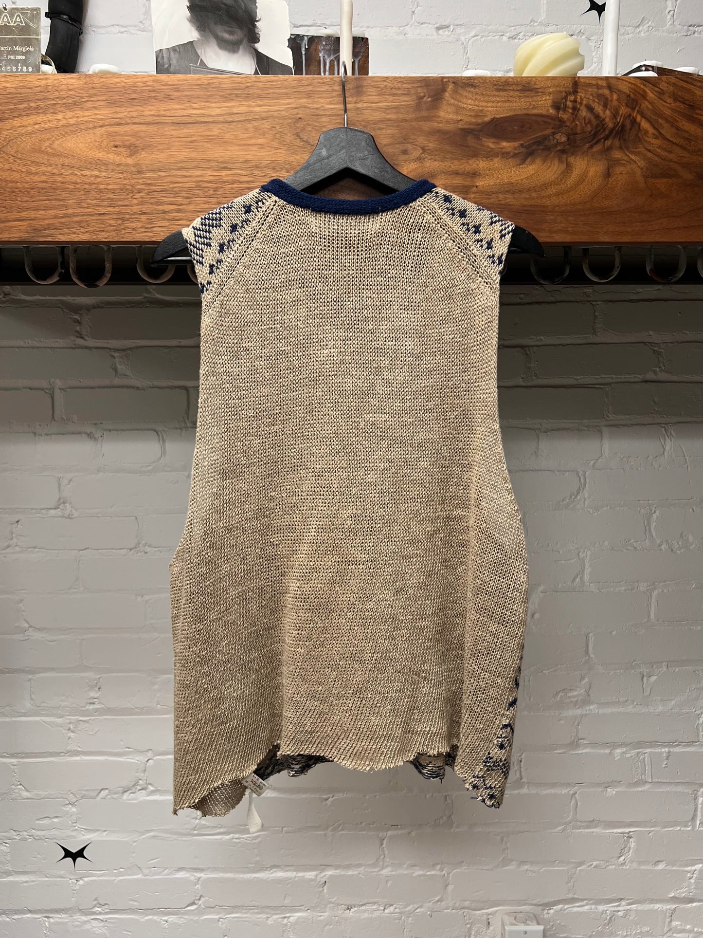 1997 Comme Des Garçons Homme Diamond Patterned Knit Vest