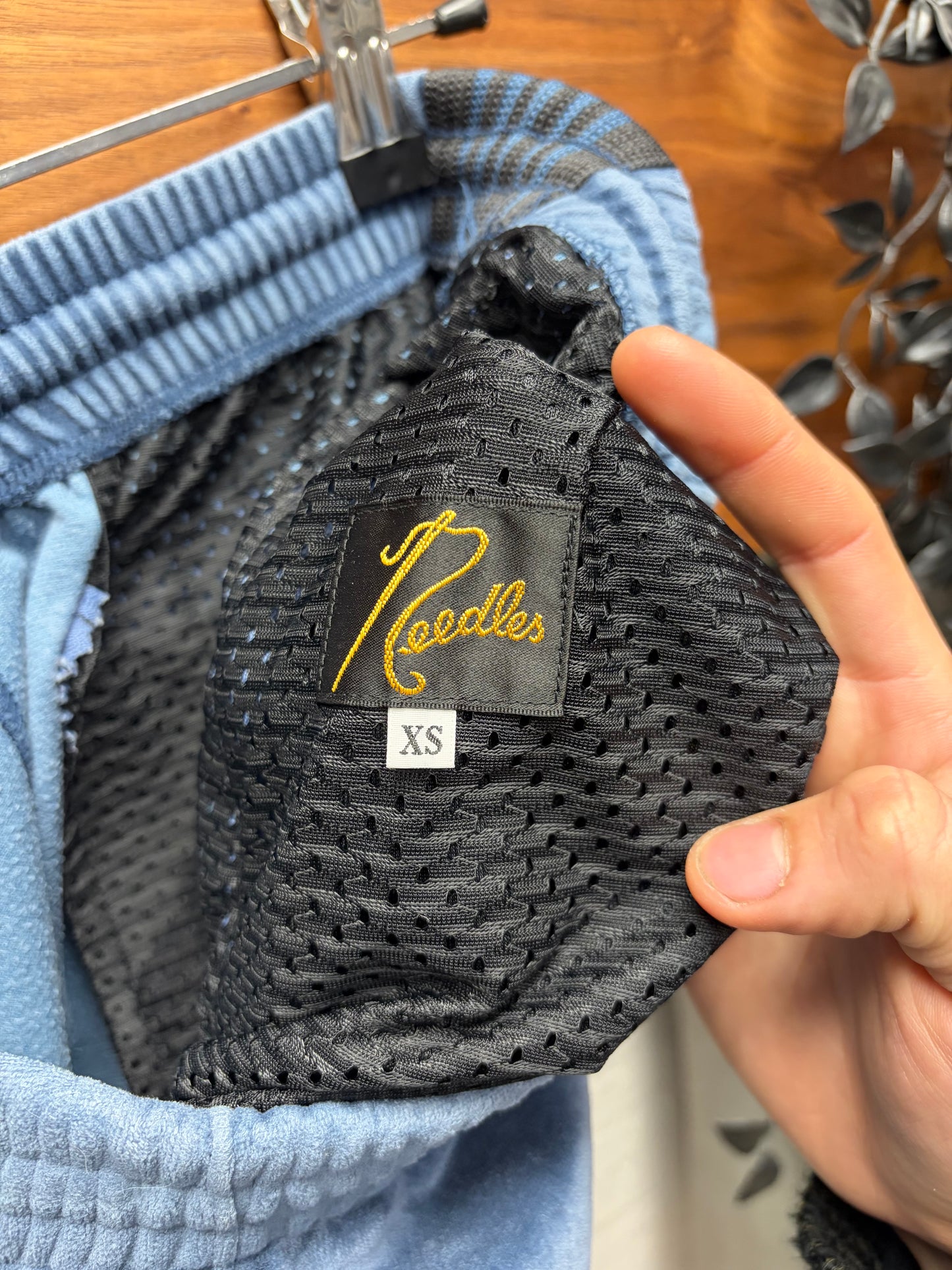 Needles Velour Blue/Purple Striped Track Pants