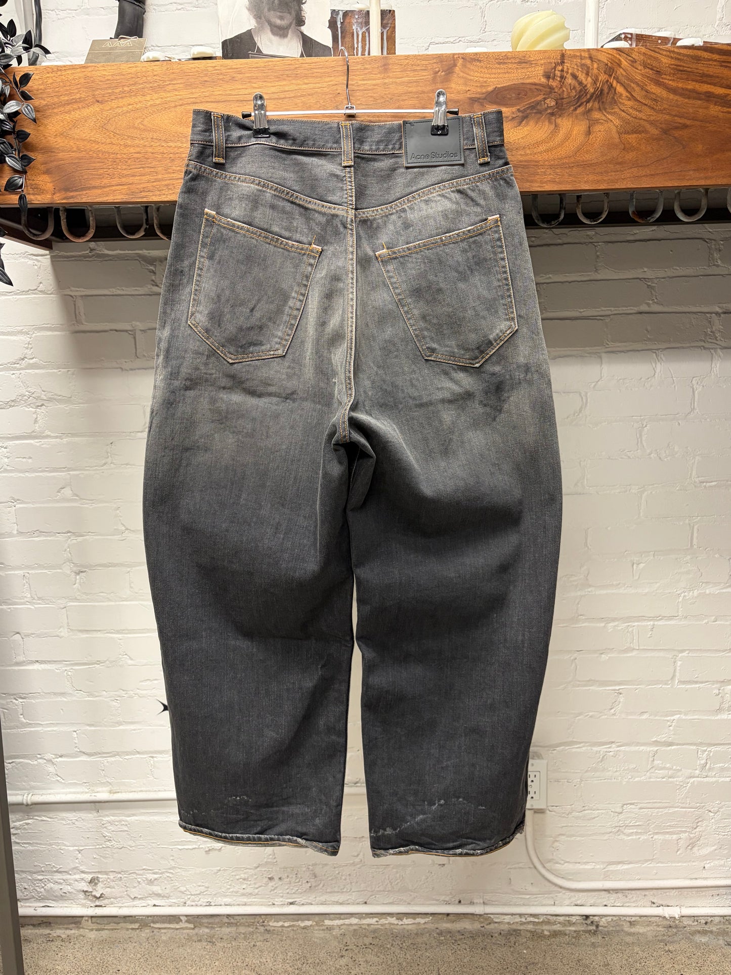 2023 Acne Studios ‘Super Baggy’  Paint Splattered Denim