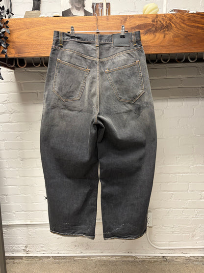 2023 Acne Studios ‘Super Baggy’  Paint Splattered Denim