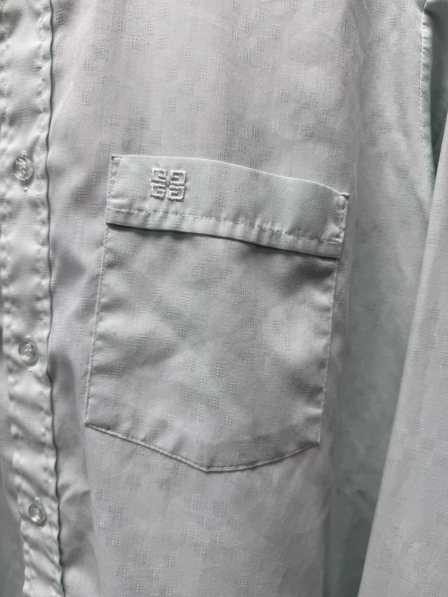 Givenchy Embroidered Pocket Logo Button Up Shirt