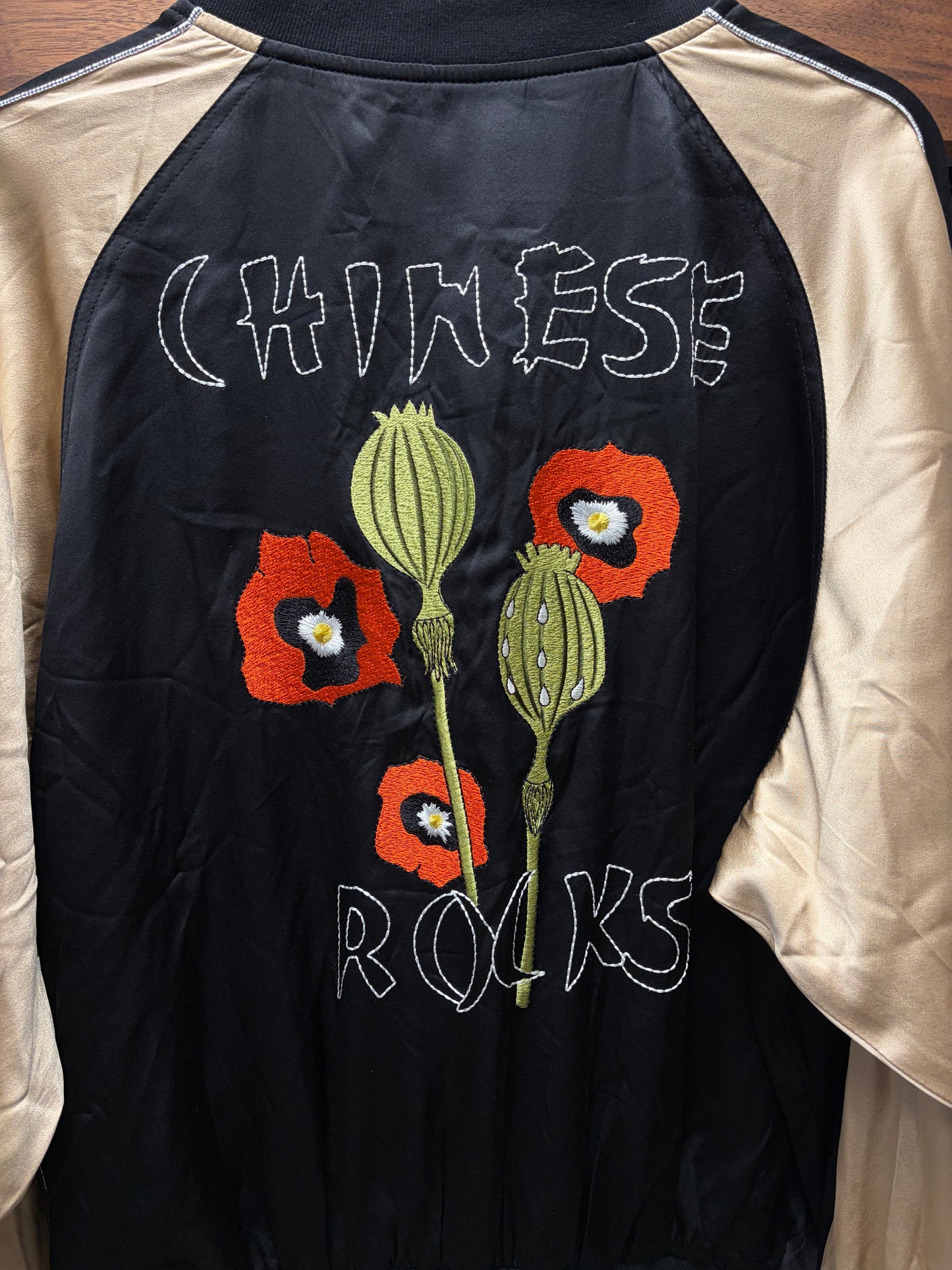 Enfants Riches Deprimes ‘Chinese Rock’ Silk Sukajan Souvenir Bomber Jacket
