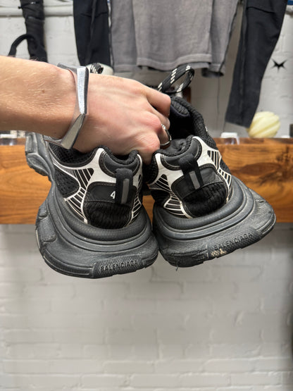 Balenciaga 3XL Black/Silver Low Top Sneakers