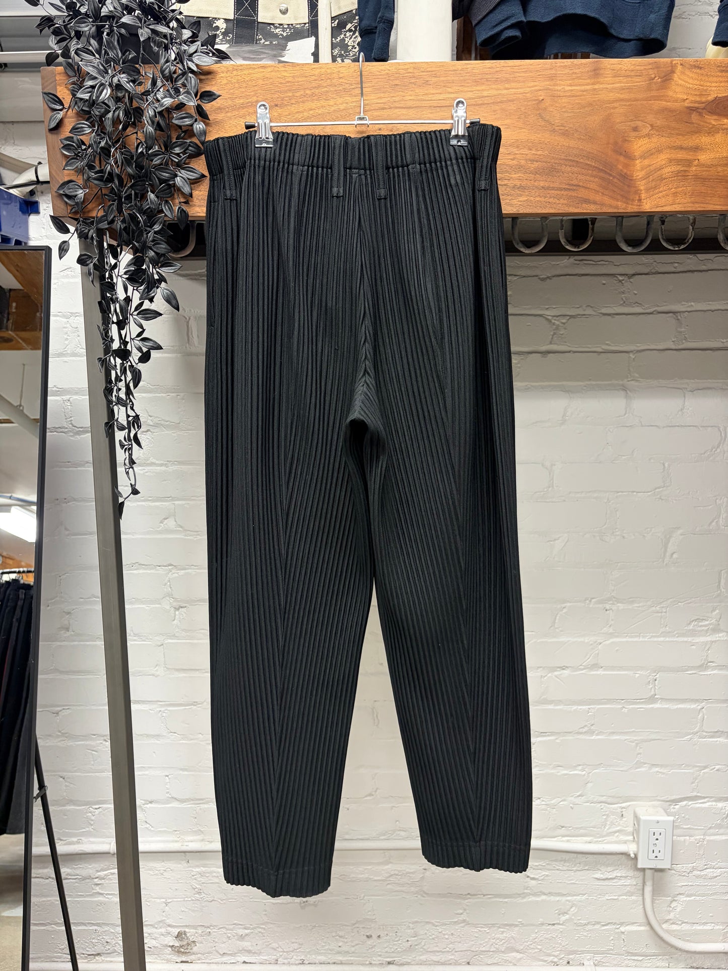 Issey Miyake ‘Homme Plisse’ Pleated Black Trousers