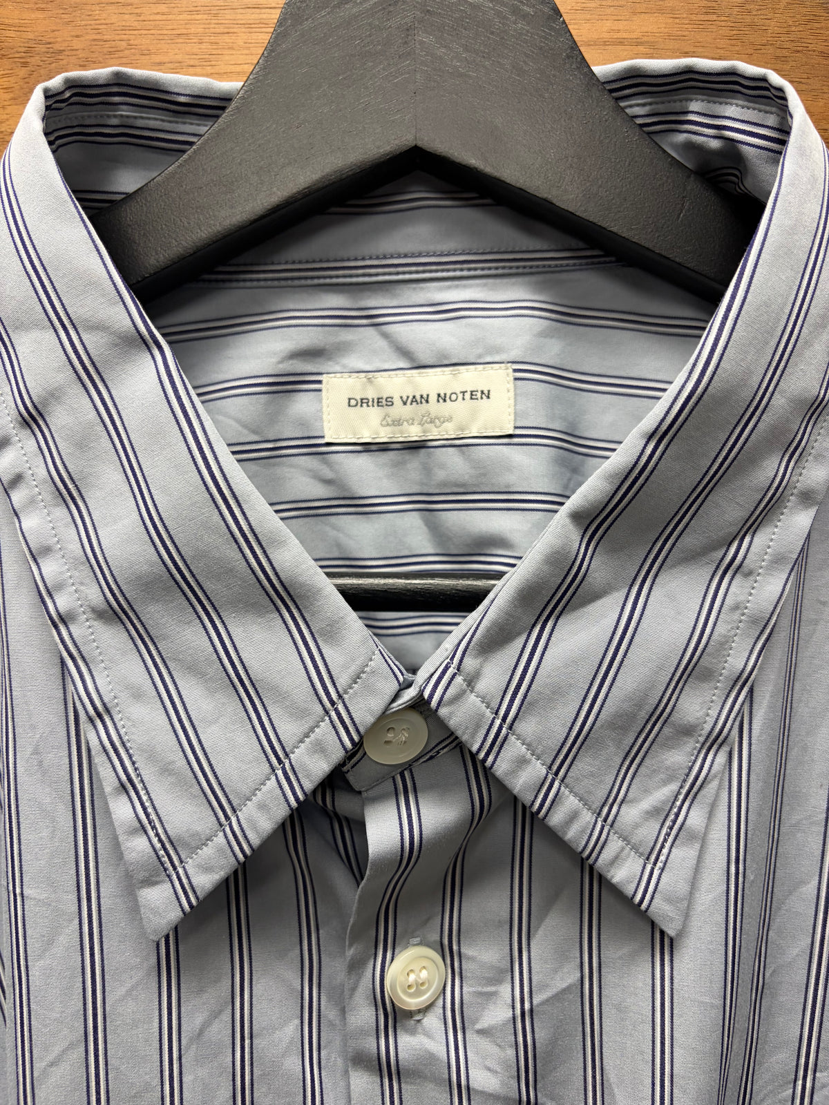 Dries Van Noten ‘Cander’ Layered Pinstripe Button Up Shirt