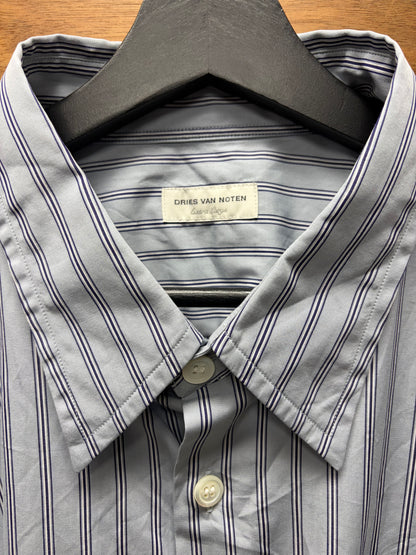 Dries Van Noten ‘Cander’ Layered Pinstripe Button Up Shirt