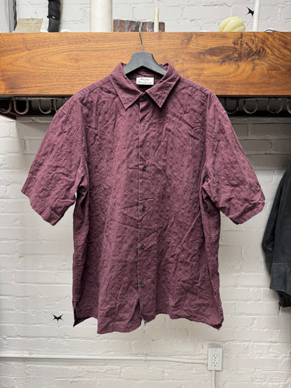 Acne Studios Maroon Red Button Down Shirt