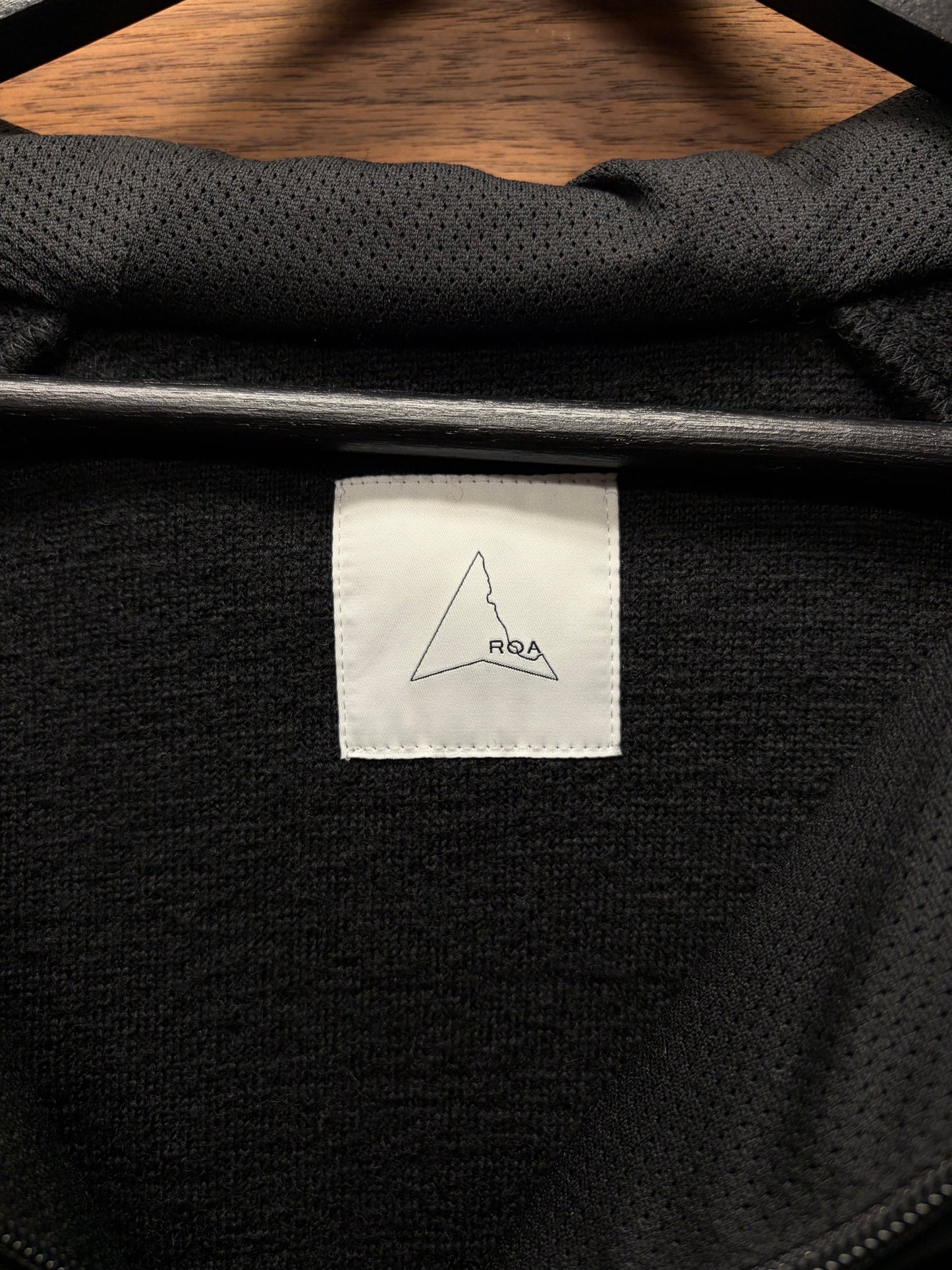 R.O.A. Black Polar Fleece Hoodie
