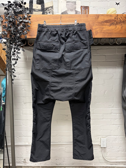 SS2013 Rick Owens ‘Island’ Drawstring ‘Memphis’ Black Drop Crotch Pants