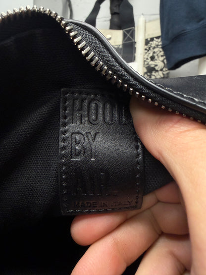 Hood By Air ‘Classics’ Embossed  Black Leather Square Pouch