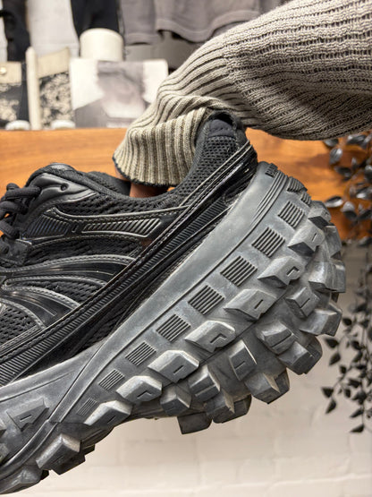 Balenciaga ‘Defender’ Tire Sole Black Low Top Sneakers