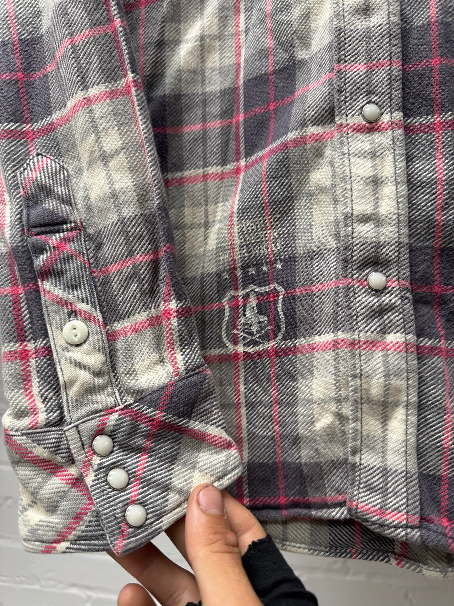 Hysteric Glamour ‘Skull & Bones’ Button Snap Flannel
