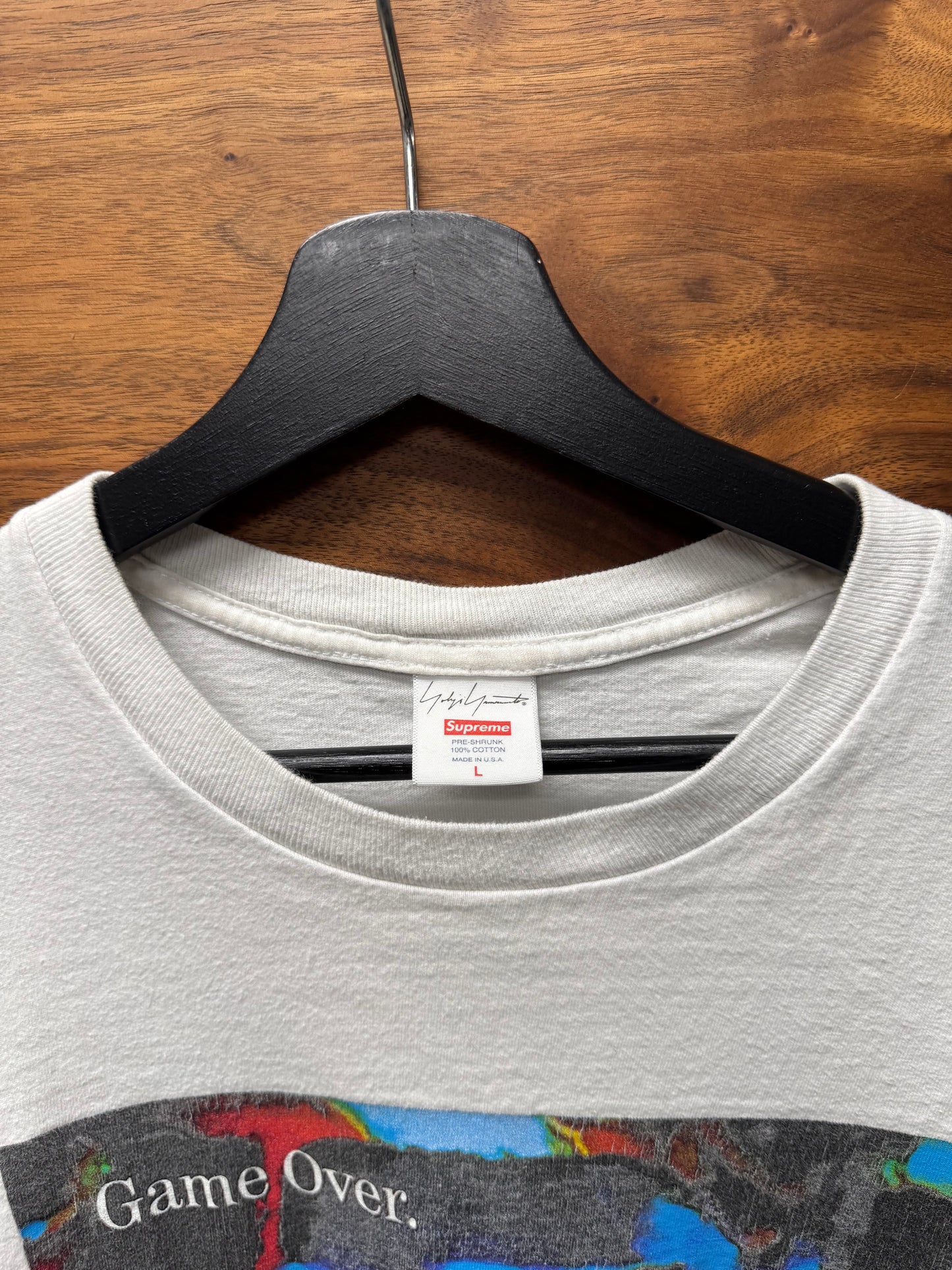 SS2021 Supreme x Yohji Yamamoto ‘Game Over’ Graphic T-Shirt