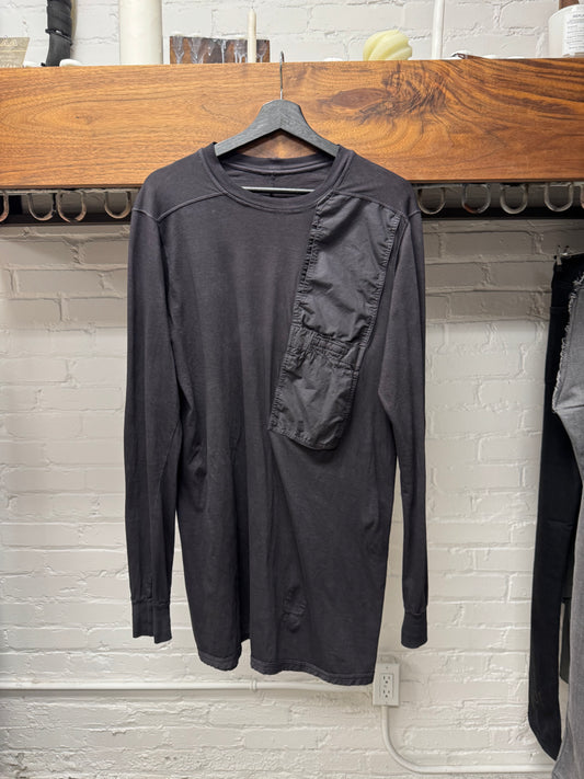 SS2016 Rick Owens ‘Fog-Pocket’ Long Sleeve Shirt