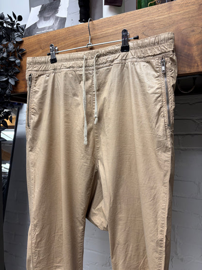 Rick Owens O&M Era DRKSHDW ‘Berlin’ Cotton ‘Parchment’ Drawstring Pants