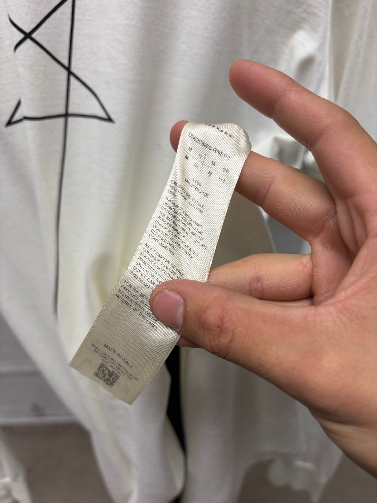 Rick Owens ‘DRKSHDW’ Pentagram Milk Long Sleeve Shirt