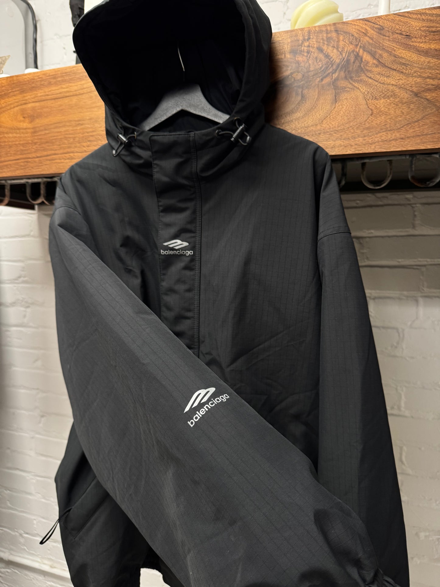 Balenciaga ‘Skiwear’ Sport B Logo Ripstop Snowboarding Jacket