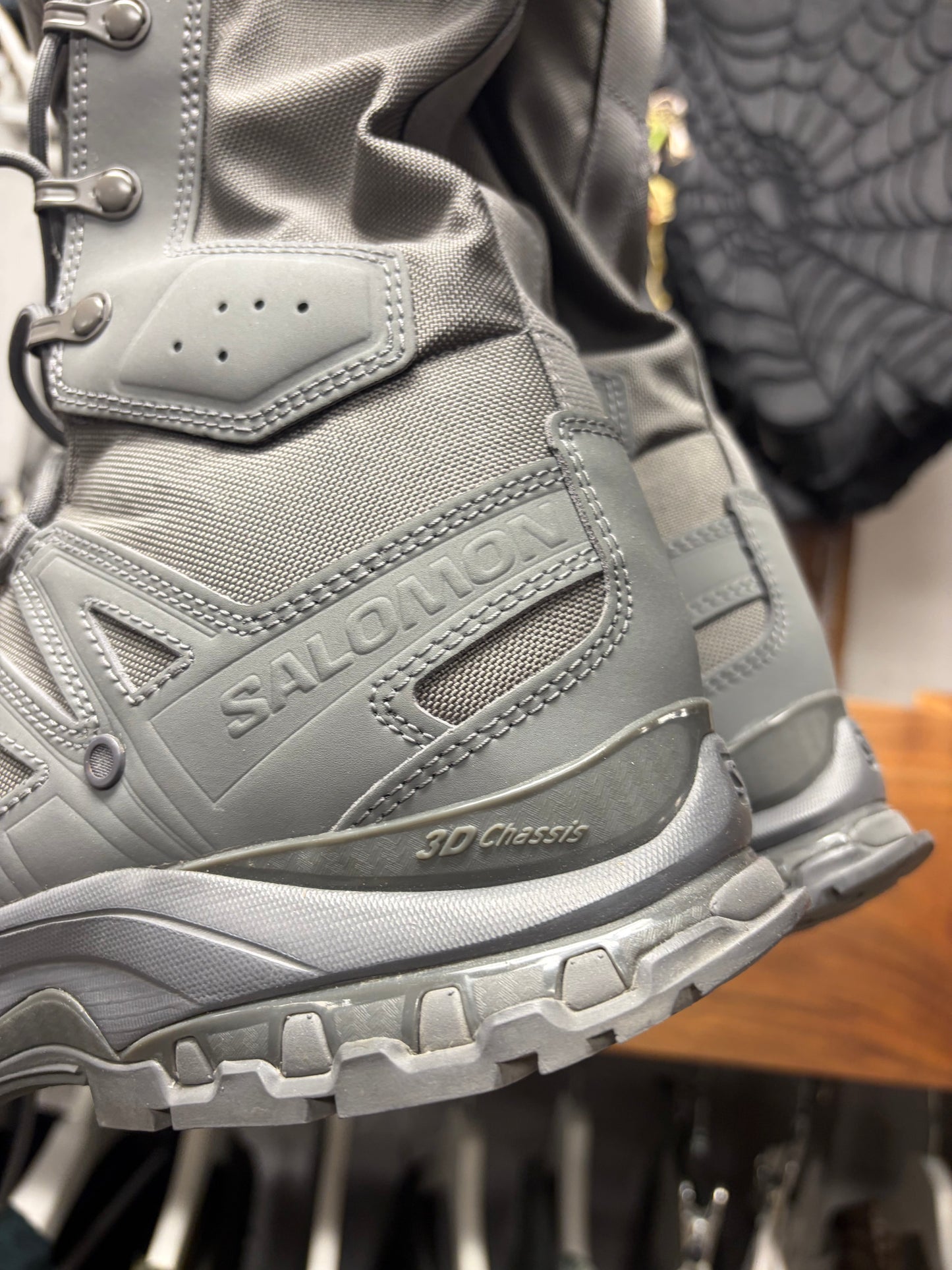Rier x Salomon ‘XA Jungle’ Castlerock Grey High Top Sneakers