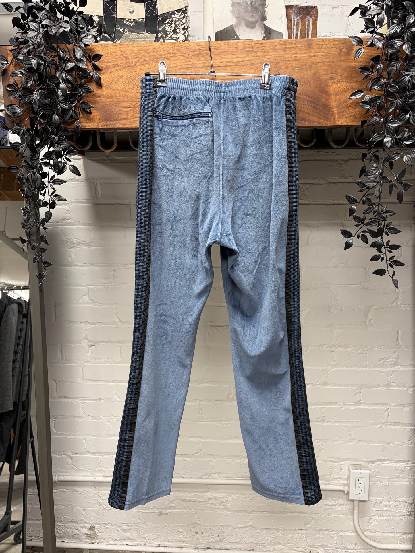 Needles Velour Blue/Purple Striped Track Pants