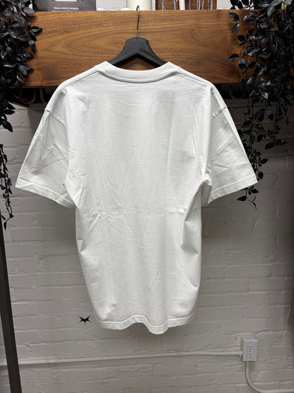 Y-Project Evergreen ‘Pinched Logo’ White Short Sleeve T-Shirt