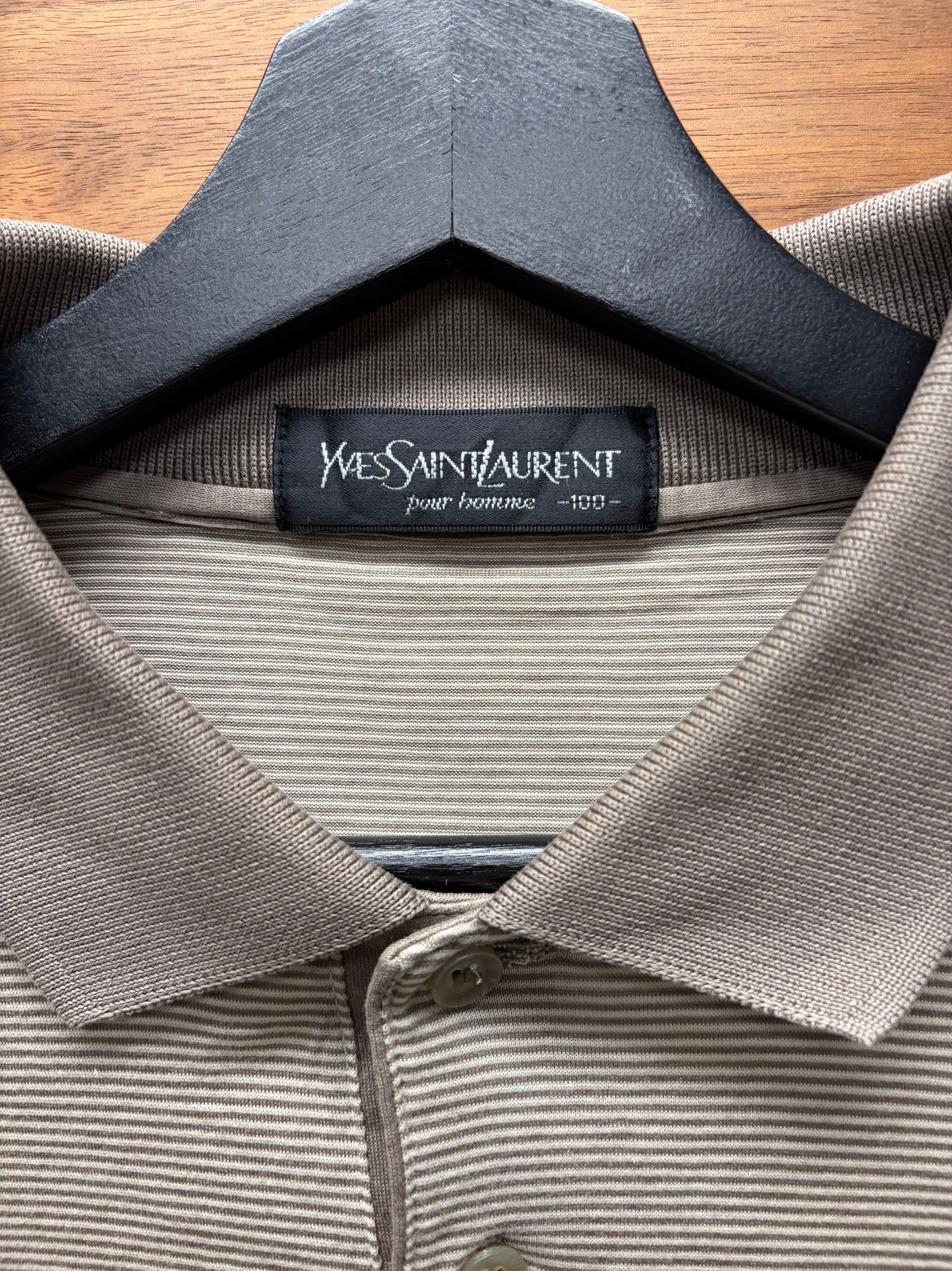 Vintage Yves Saint Laurent ‘YSL’ Embroidered Logo Polo