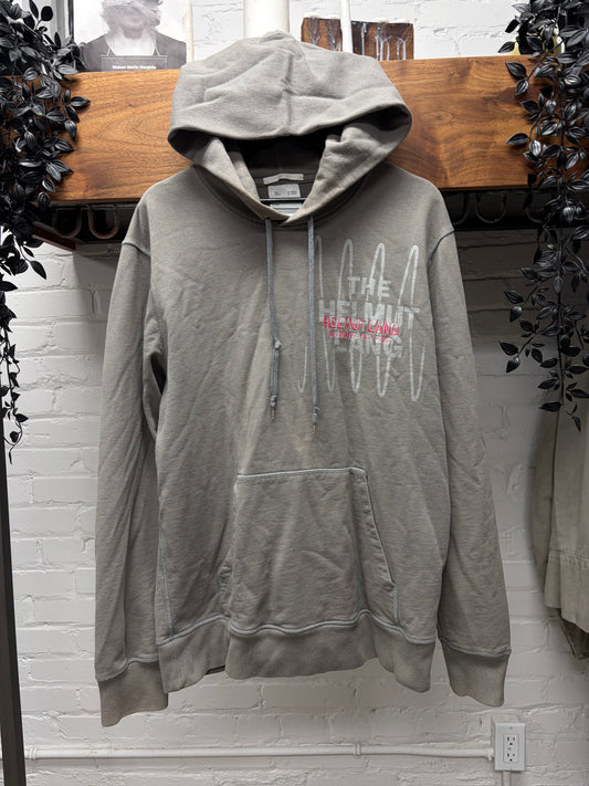 Helmut Lang x ‘Pelvis Records’ Brown Waves Logo Hoodie