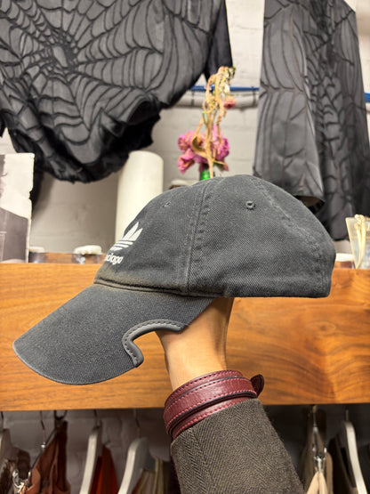 SS2023 Balenciaga x Adidas Embroidered Logo ‘Cutout’ Black Baseball Cap