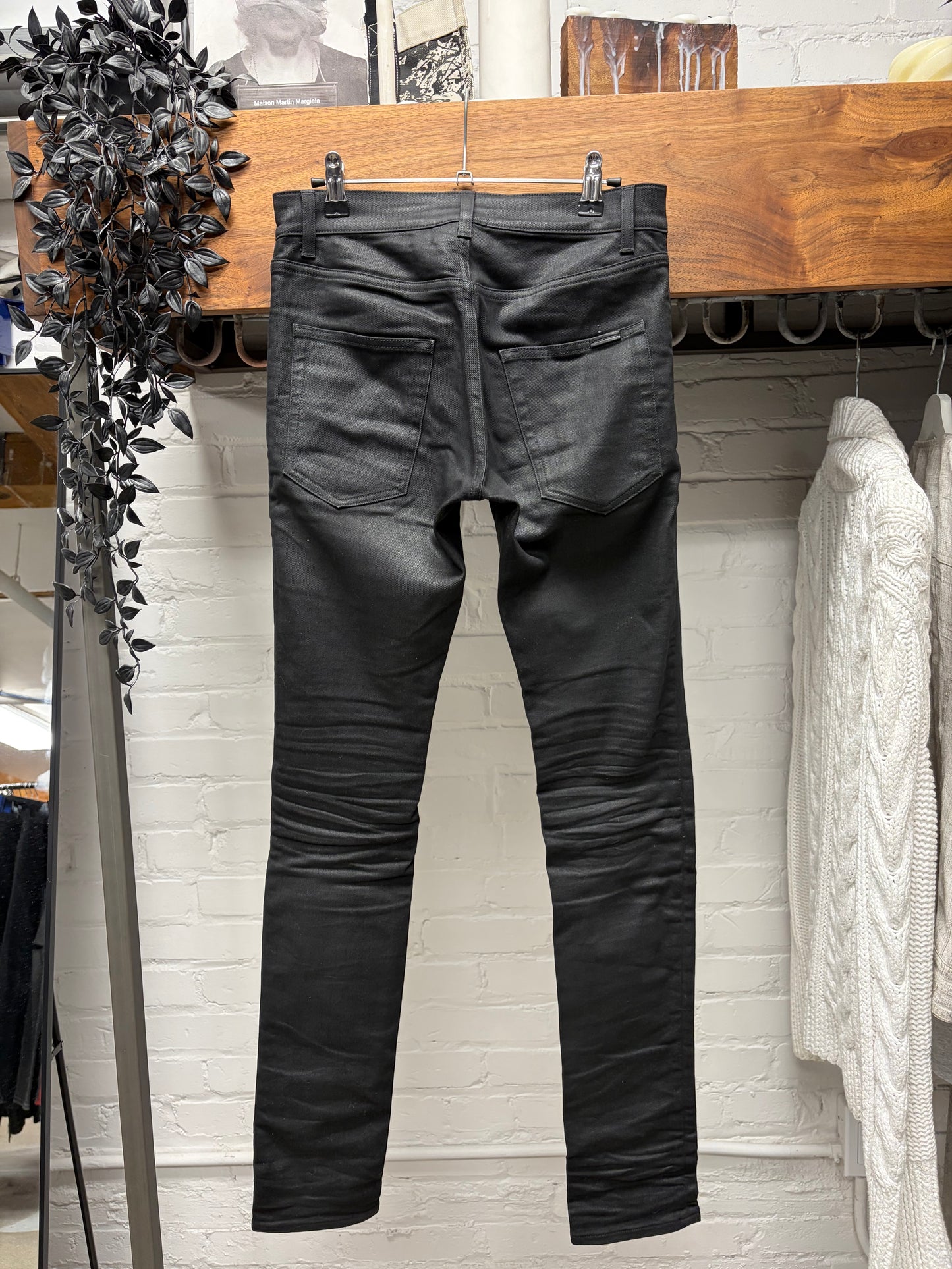 2020 Saint Laurent ‘D02’ Unaltered Black Skinny Jeans